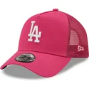 mutzen-gebogen-rosa-snapback-a-frame-tonal-mesh-der-los-angeles-dodgers-mlb-von-new-era