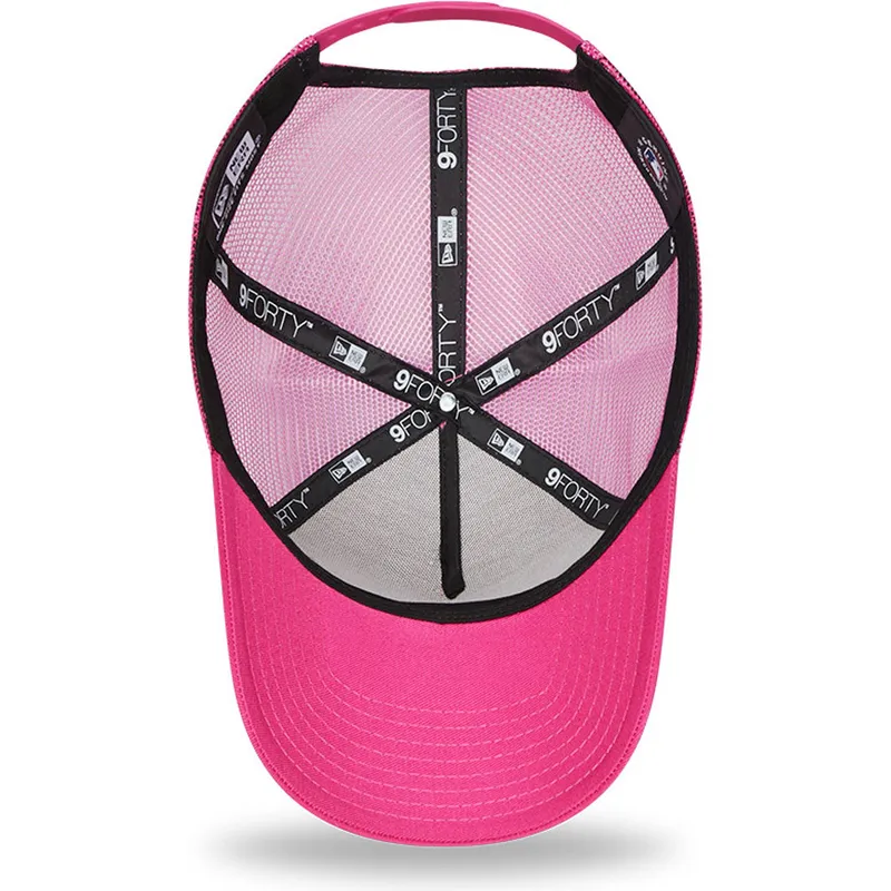 mutzen-gebogen-rosa-snapback-a-frame-tonal-mesh-der-los-angeles-dodgers-mlb-von-new-era