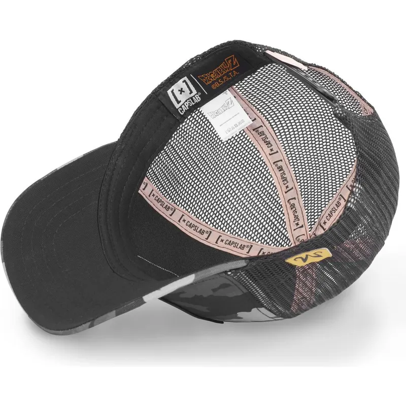 trucker-cap-schwarzes-camouflage-kid-buu-buu3c-dragon-ball-von-capslab