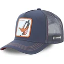 capslab-looney-tunes-daffy-duck-loo5-daf2-dunkelblaue-trucker-kappe