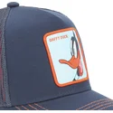 capslab-looney-tunes-daffy-duck-loo5-daf2-dunkelblaue-trucker-kappe