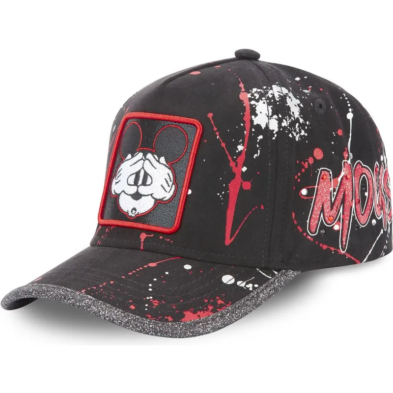 mutzen-gebogen-schwarz-verstellbares-band-mickey-mouse-disney-von-capslab mutzen-gebogen-schwarz-verstellbares-band-mickey-mouse-disney-von-capslab