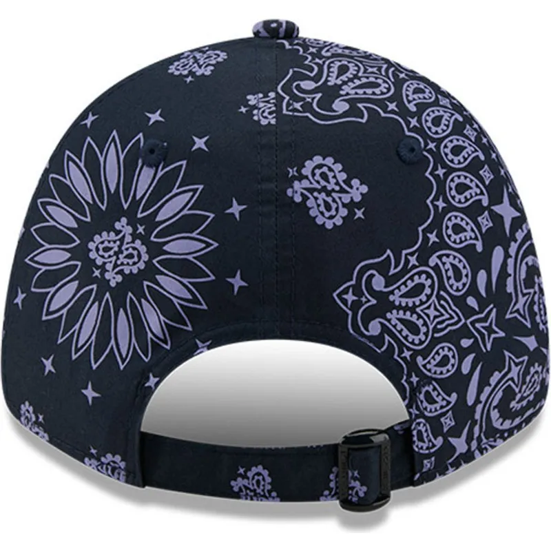 mutzen-gebogen-marineblau-verstellbares-band-9forty-paisley-print-der-new-york-yankees-mlb-von-new-era