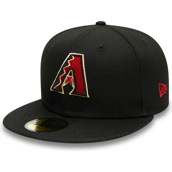 Mützen flach schwarz angepasst 59FIFTY AC Perf der Arizona Diamondbacks MLB von New Era