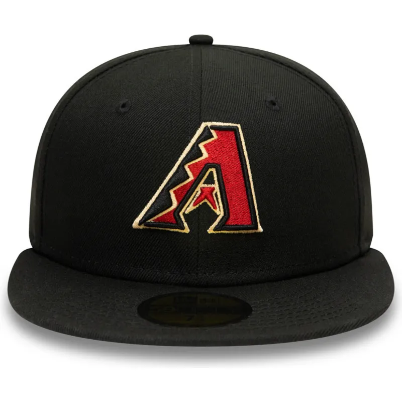 schwarze-enganliegende-59fifty-ac-perf-flatcap-der-arizona-diamondbacks-mlb-von-new-era