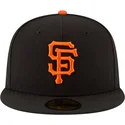 schwarze-enganliegende-59fifty-ac-perf-flatcap-der-san-francisco-giants-mlb-von-new-era