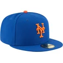 flache-blaue-angepasste-59fifty-ac-perf-kappe-der-new-york-mets-mlb-von-new-era