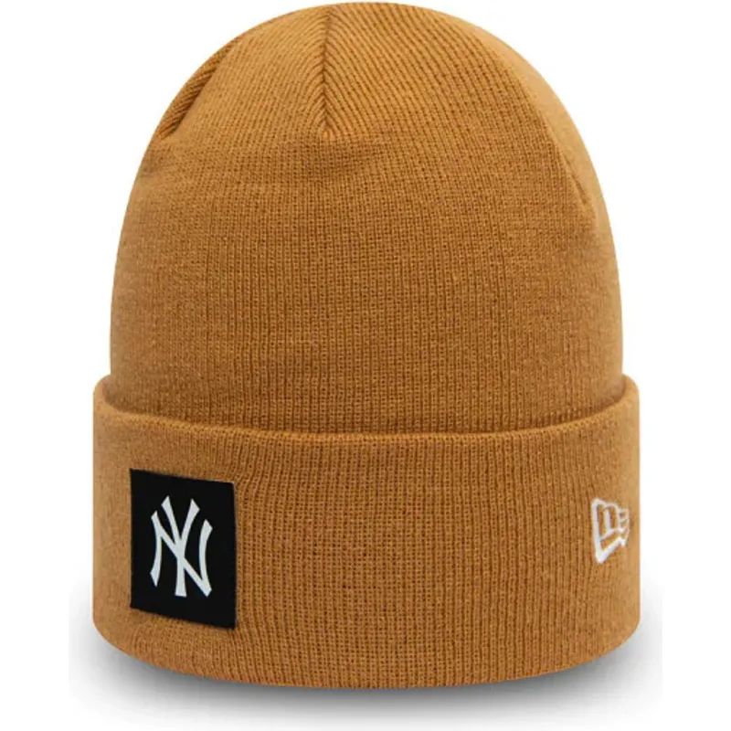 mutzen-braun-team-cuff-der-new-york-yankees-mlb-von-new-era