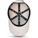 beige-verstellbare-kinder-cap-mit-gebogenem-schirm-und-braunem-logo-9forty-league-essential-der-new-york-yankees-mlb-von-new-era