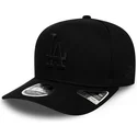 mutzen-gebogen-schwarz-snapback-9fifty-stretch-snap-tonal-der-los-angeles-dodgers-mlb-von-new-era