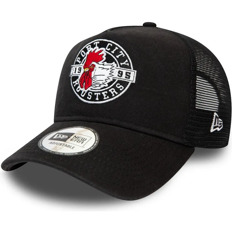 mutzen-gebogen-schwarz-snapback-a-frame-der-port-city-roosters-milb-von-new-era mutzen-gebogen-schwarz-snapback-a-frame-der-port-city-roosters-milb-von-new-era