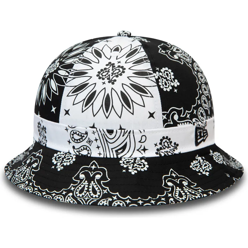 eimer-schwarz-der-bucket-negro-y-blanco-paisley-explorer-von-new-era