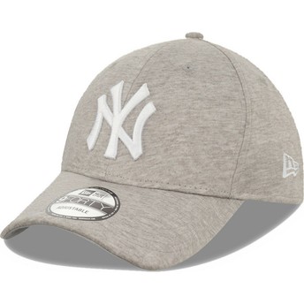 New Era Curved Brim 9FORTY Jersey New York Yankees MLB Grey Adjustable Cap