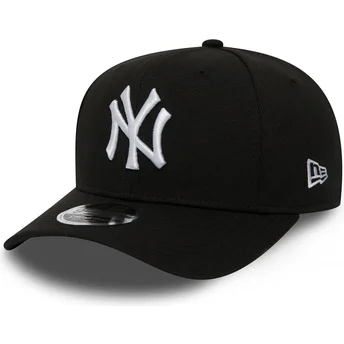 schwarze-gebogene-snapback-kappe-9fifty-stretch-snap-der-new-york-yankees-mlb-von-new-era