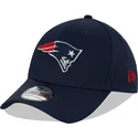 new-era-39thirty-league-essential-new-england-patriots-nfl-navy-blaue-gebogene-kappe