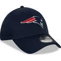 new-era-39thirty-league-essential-new-england-patriots-nfl-navy-blaue-gebogene-kappe