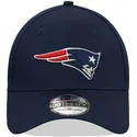 new-era-39thirty-league-essential-new-england-patriots-nfl-navy-blaue-gebogene-kappe