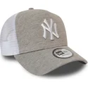 new-era-mlb-new-york-yankees-a-frame-jersey-essential-trucker-cap-in-grau-und-weiss