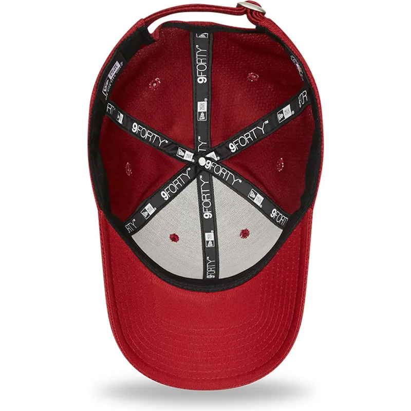mutzen-gebogen-rot-verstellbares-band-9forty-diamond-era-der-los-angeles-dodgers-mlb-von-new-era