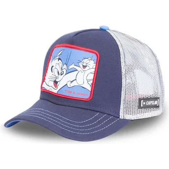 capslab-looney-tunes-tom-und-jerry-taj1-dunkelblaue-trucker-kappe