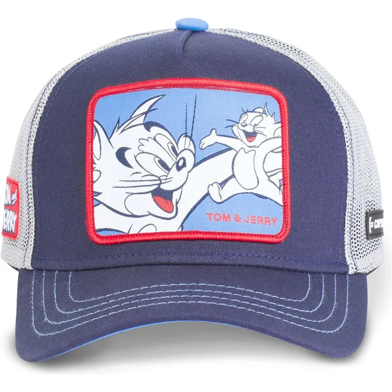 mutzen-gebogen-marineblau-snapback-tom-und-jerry-looney-tunes-von-capslab mutzen-gebogen-marineblau-snapback-tom-und-jerry-looney-tunes-von-capslab