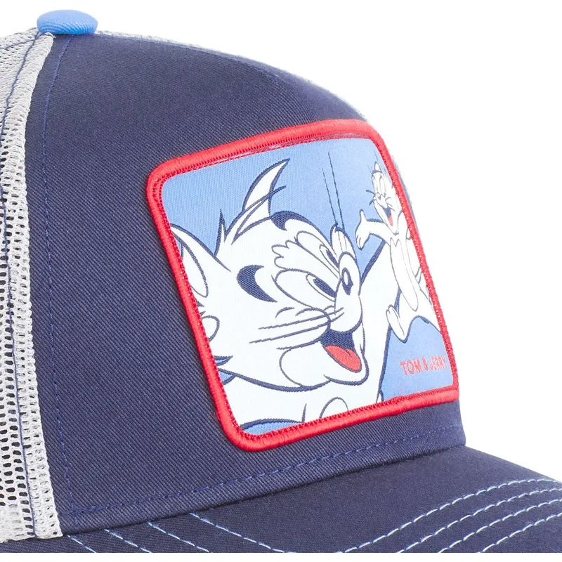 mutzen-gebogen-marineblau-snapback-tom-und-jerry-looney-tunes-von-capslab mutzen-gebogen-marineblau-snapback-tom-und-jerry-looney-tunes-von-capslab