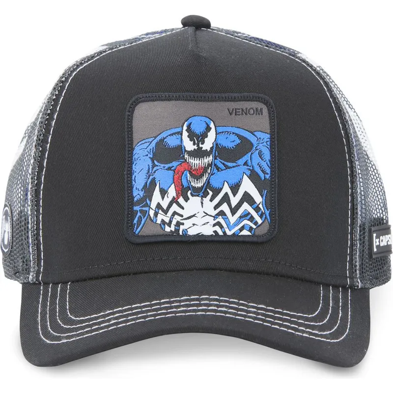 mutzen-gebogen-schwarz-snapback-venom-marvel-comics-von-capslab