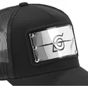 schwarze-trucker-cap-konoha-ban-naruto-von-capslab