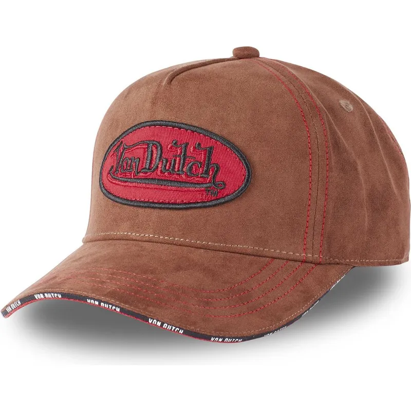 mutzen-gebogen-braun-verstellbares-band-von-von-dutch