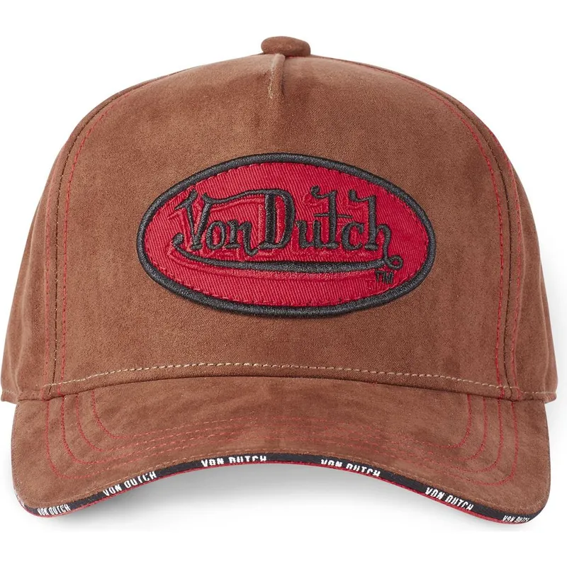 mutzen-gebogen-braun-verstellbares-band-von-von-dutch