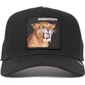 trucker-cap-schwarz-sabelzahne-the-sabertooth-tiger-the-farm-von-goorin-bros