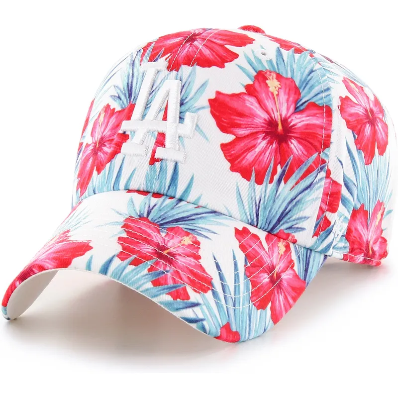 mutzen-gebogen-multicolor-verstellbares-band-clean-up-sharon-der-los-angeles-dodgers-mlb-von-47-brand