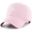mutzen-gebogen-rosa-verstellbares-band-clean-up-base-runner-der-new-york-yankees-mlb-von-47-brand