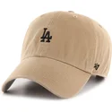 braune-verstellbare-curved-cap-clean-up-base-runner-der-los-angeles-dodgers-mlb-von-47-brand