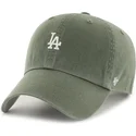 verstellbare-grune-kappe-mit-gebogenem-schirm-clean-up-base-runner-der-los-angeles-dodgers-mlb-von-47-brand