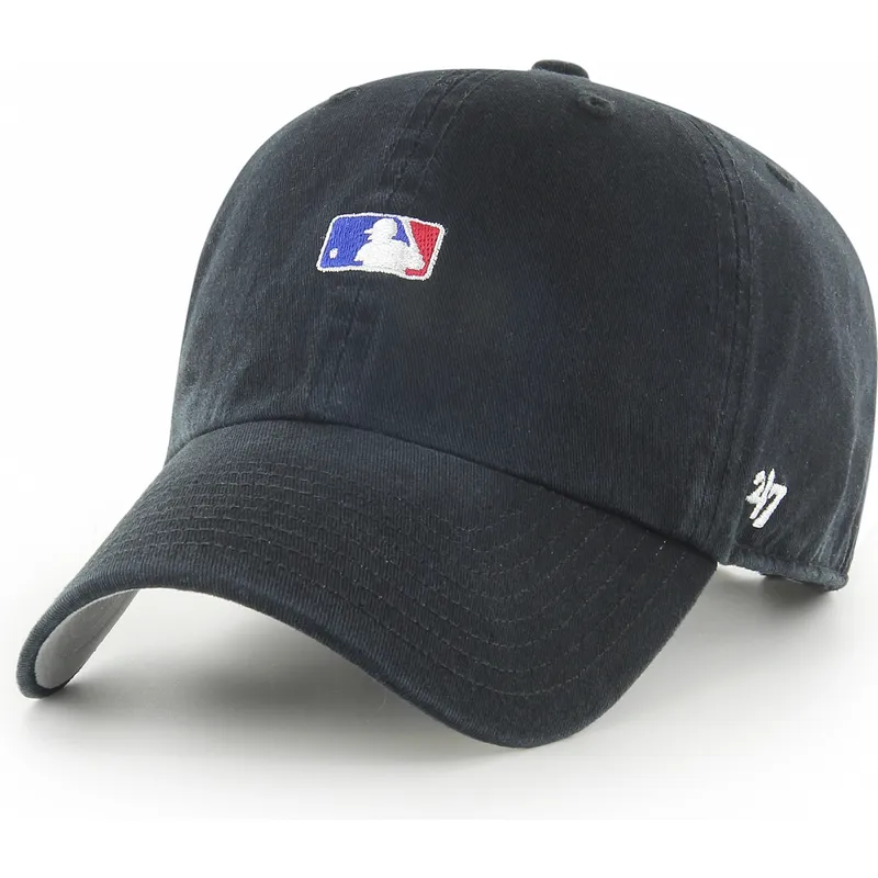 mutzen-gebogen-schwarz-verstellbares-band-clean-up-base-runner-der-mlb-von-47-brand mutzen-gebogen-schwarz-verstellbares-band-clean-up-base-runner-der-mlb-von-47-brand