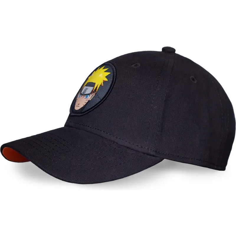 schwarze-gebogene-snapback-kappe-naruto-uzumaki-von-difuzed