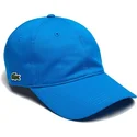 lacoste-verstellbare-blaue-kappe-mit-gebogenem-schirm-und-kontrastband