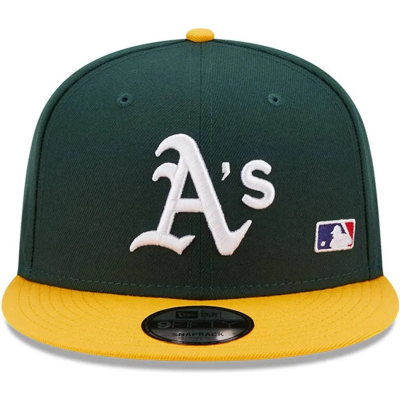 mutzen-flach-grun-snapback-9fifty-team-arch-der-oakland-athletics-mlb-von-new-era