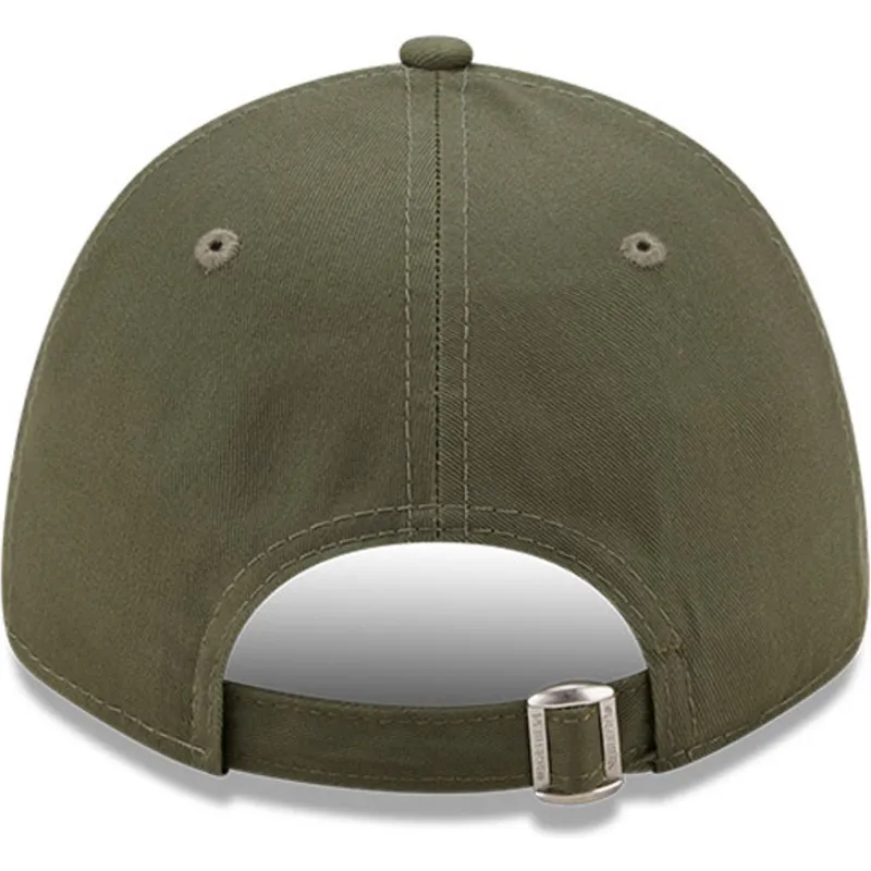mutzen-gebogen-grun-verstellbares-band-9forty-league-essential-der-new-york-yankees-mlb-von-new-era