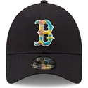 marineblaue-verstellbare-9forty-camo-infill-kappe-der-boston-red-sox-mlb-von-new-era