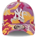 mutzen-gebogen-rosa-snapback-a-frame-camo-pack-der-new-york-yankees-mlb-von-new-era