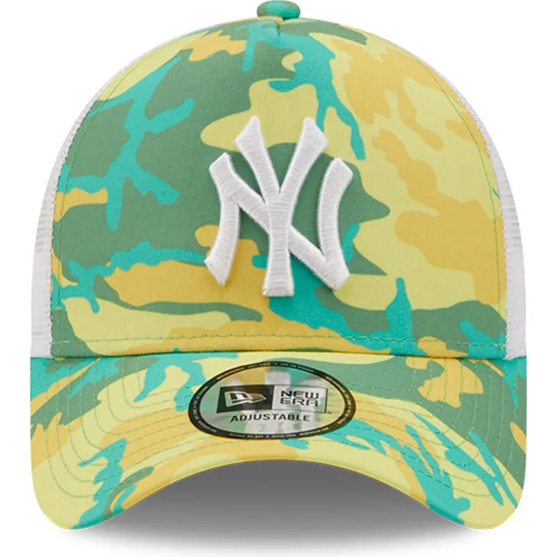 mutzen-gebogen-grun-snapback-a-frame-camo-pack-der-new-york-yankees-mlb-von-new-era