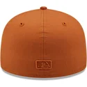 mutzen-flach-braun-angepasst-59fifty-league-essential-der-los-angeles-dodgers-mlb-von-new-era