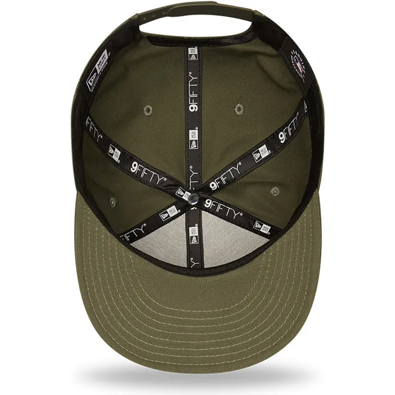 mutzen-flach-grun-snapback-9fifty-league-essential-der-los-angeles-dodgers-mlb-von-new-era