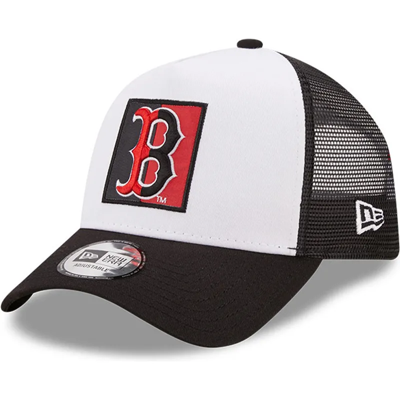 mutzen-gebogen-schwarz-snapback-a-frame-team-patch-der-boston-red-sox-mlb-von-new-era