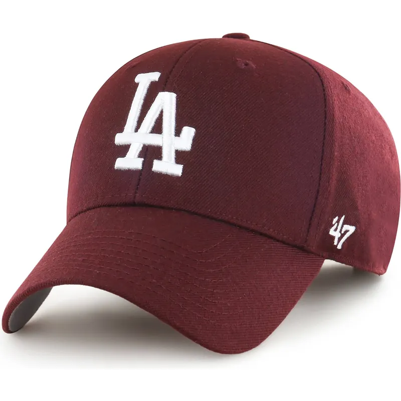 gebogene-verstellbare-weinrote-mvp-kappe-der-los-angeles-dodgers-mlb-von-47-brand