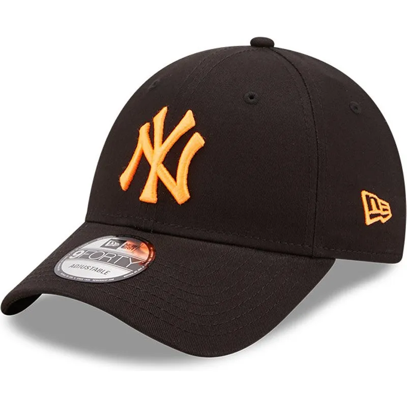 mutzen-gebogen-schwarz-verstellbares-band-9forty-neon-pack-der-new-york-yankees-mlb-von-new-era