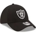 39thirty-diamond-era-las-vegas-raiders-nfl-schwarze-stretchkappe-mit-gebogenem-schirm-von-new-era