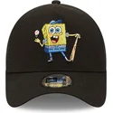 mutzen-gebogen-schwarz-snapback-a-frame-sporty-der-bob-esponja-von-new-era
